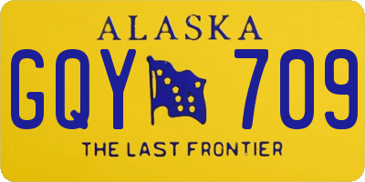 AK license plate GQY709