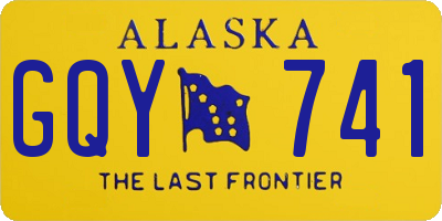 AK license plate GQY741