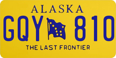 AK license plate GQY810