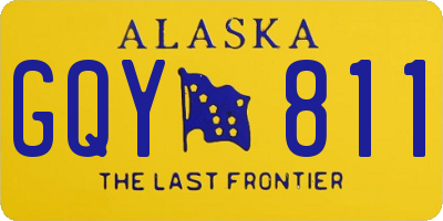 AK license plate GQY811