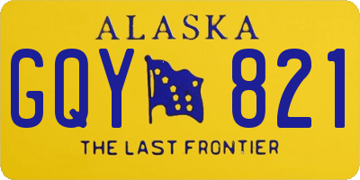 AK license plate GQY821