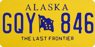 AK license plate GQY846