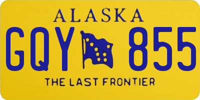 AK license plate GQY855