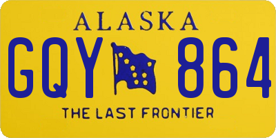 AK license plate GQY864