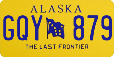AK license plate GQY879