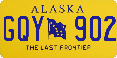 AK license plate GQY902