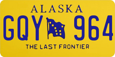 AK license plate GQY964