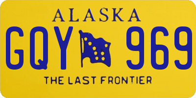 AK license plate GQY969