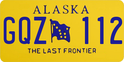 AK license plate GQZ112