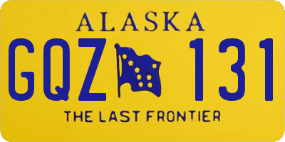 AK license plate GQZ131