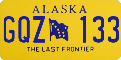 AK license plate GQZ133