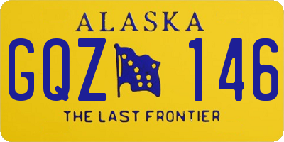 AK license plate GQZ146
