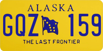 AK license plate GQZ159