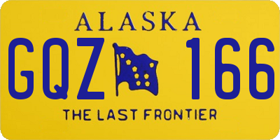 AK license plate GQZ166