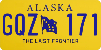 AK license plate GQZ171