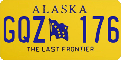 AK license plate GQZ176