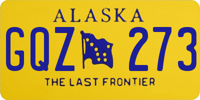 AK license plate GQZ273