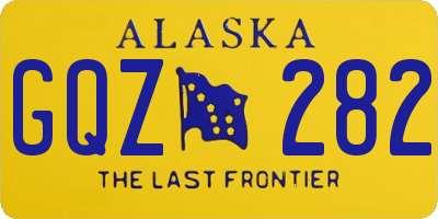 AK license plate GQZ282