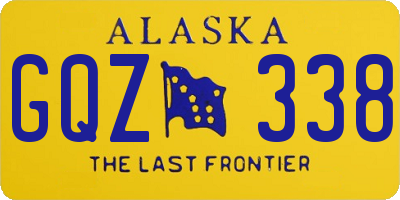 AK license plate GQZ338