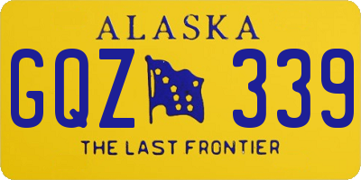 AK license plate GQZ339