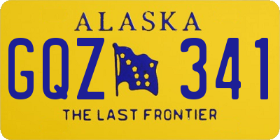 AK license plate GQZ341