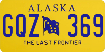 AK license plate GQZ369