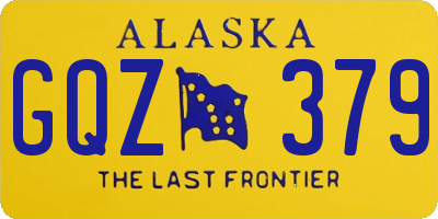 AK license plate GQZ379