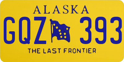 AK license plate GQZ393
