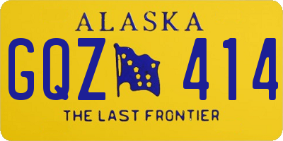 AK license plate GQZ414