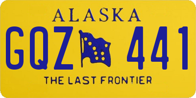 AK license plate GQZ441