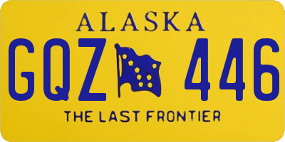 AK license plate GQZ446