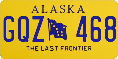 AK license plate GQZ468