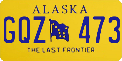 AK license plate GQZ473