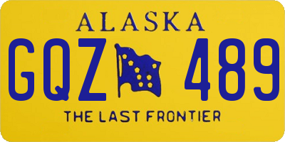 AK license plate GQZ489