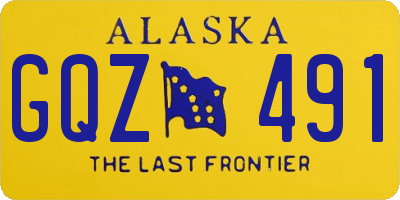 AK license plate GQZ491