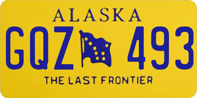 AK license plate GQZ493