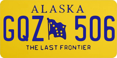 AK license plate GQZ506