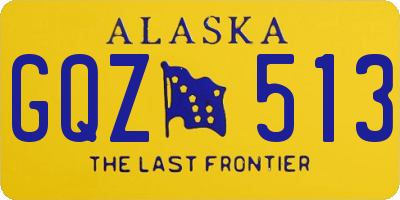 AK license plate GQZ513