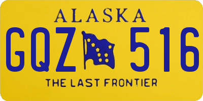 AK license plate GQZ516
