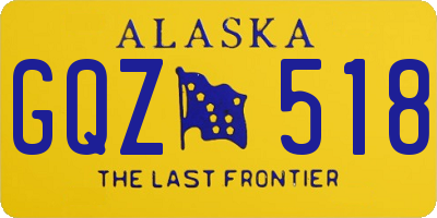 AK license plate GQZ518