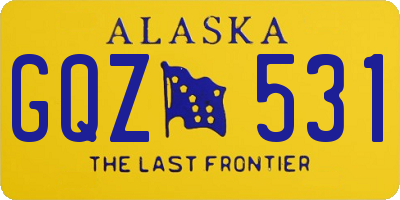 AK license plate GQZ531