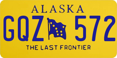 AK license plate GQZ572