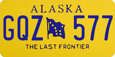 AK license plate GQZ577