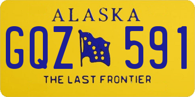 AK license plate GQZ591