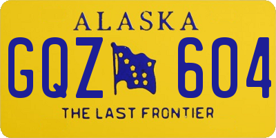 AK license plate GQZ604