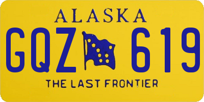 AK license plate GQZ619