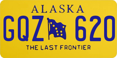AK license plate GQZ620
