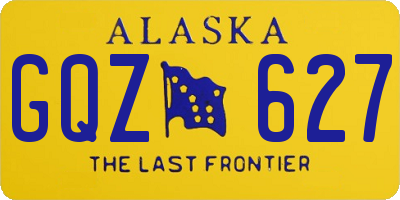 AK license plate GQZ627
