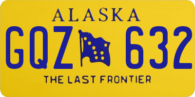AK license plate GQZ632