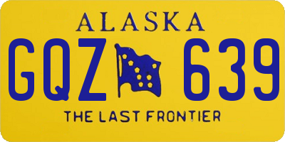 AK license plate GQZ639